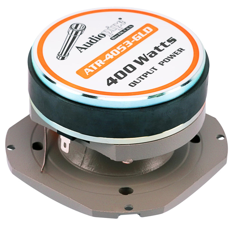 Audiopipe Eye Candy 4" Gold 400 Watt 4-8 Ohm Super Tweeter ATR-4053-GLD