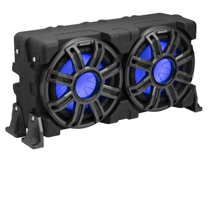 10" 4-Ohm 400 Watts RMS Loaded Marine Subwoofer Enclosure with Passive Radiator