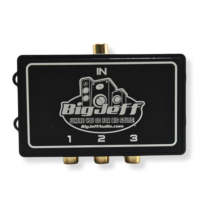 Big Jeff Audio 1-to-3 Pair Cockbox RCA Splitter Distribution Block