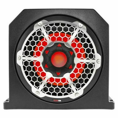DS18 NXL10SUBLD 10" Black ATV Subwoofer Box Marine RGB LED 4 Ohm 700W