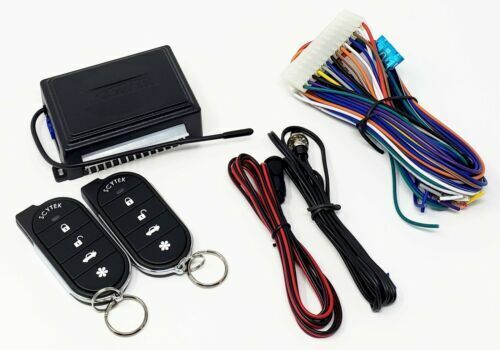 Scytek A15+ Keyless Entry Car Alarm Security System Shock Sensor + 2 Door Locks