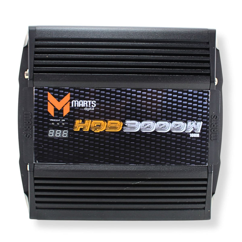 Marts Digital 3K Watt Monoblock 1-Ohm Stable Class D  Bass Amplifier HQB3000.1