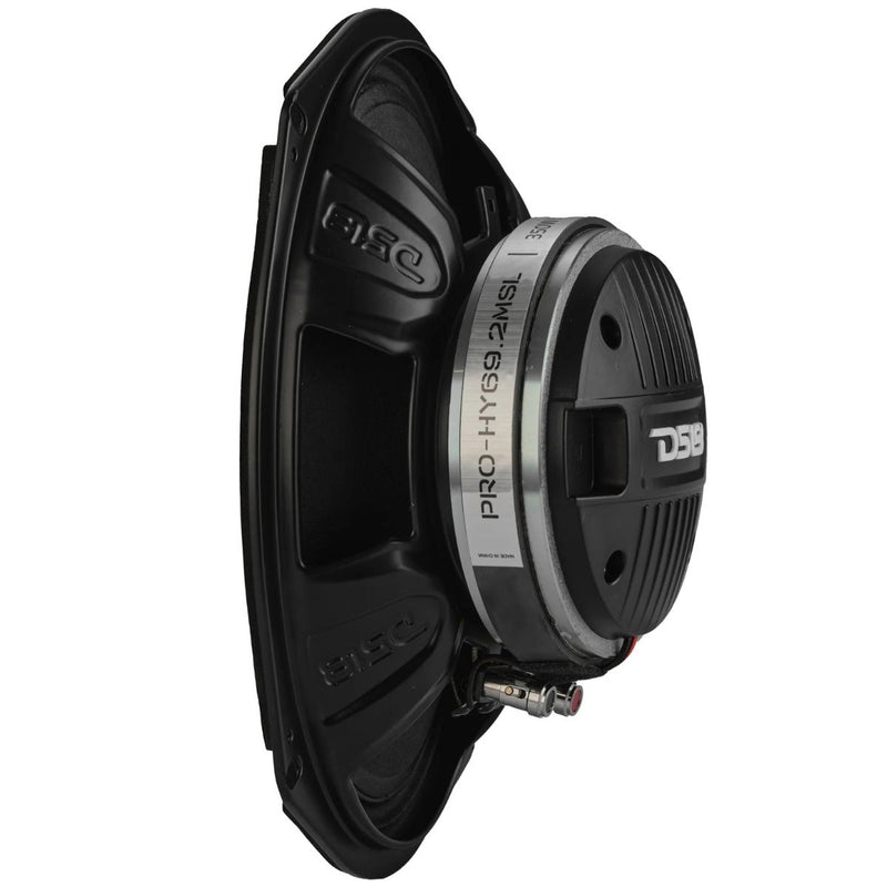 DS18 PRO-HY69.2MSL 6x9" 175W RMS 2 Ohm Slim Hybrid Neo Driver Speaker w Grille
