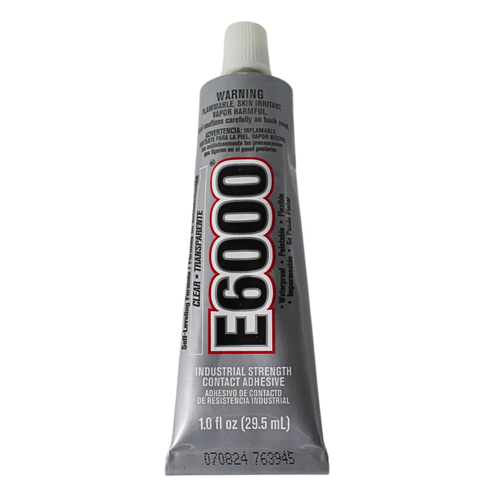 1fl oz E6000 Industrial Strength Clear Self Leveling Waterproof Adhesive