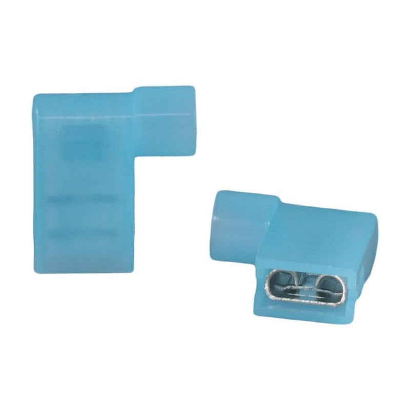 Installation Solutions 90 Degree Flag Spade Female 14/16 GA 100pc Terminals Blue