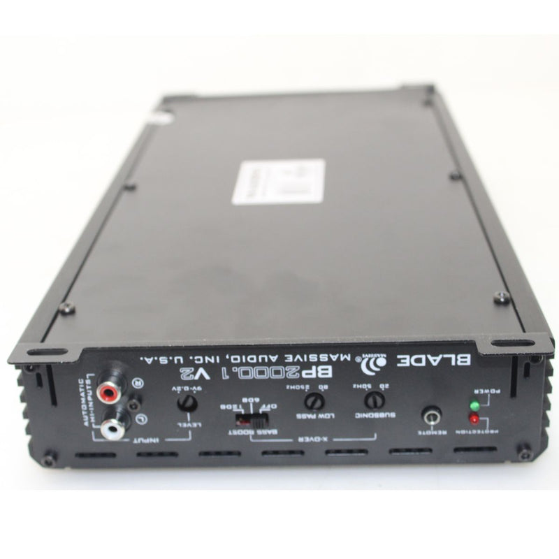 Massive Audio 1000W RMS 1 Ohm Monoblock Class D Amplifier BP2000.1 V2 OPEN BOX