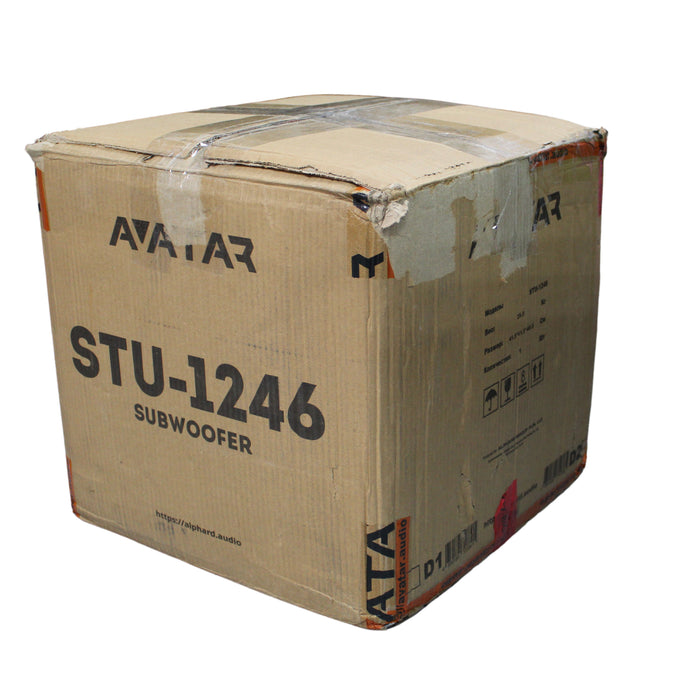 Avatar Tsunami STU-1246-D2 Orange 6000 Watts Peak 2-Ohm 12" Subwoofer OPEN BOX