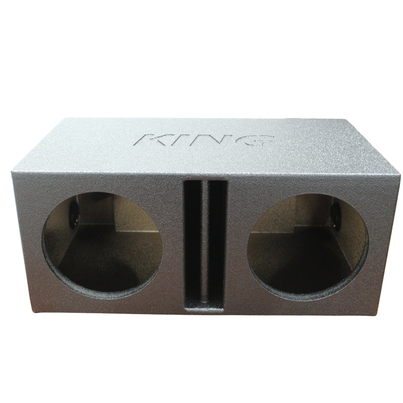 King Boxes 10" Dual Vented Divided Sprayed Universal Subwoofer Box AK-10DVL