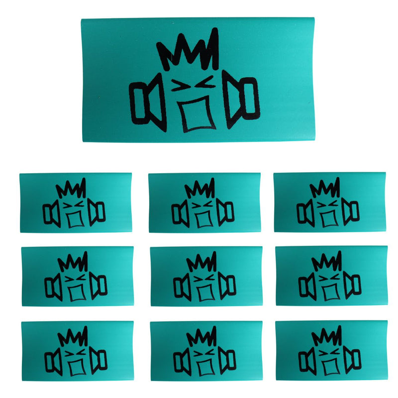 B2 Audio Heat Shrink 10 Pack of 0 Gauge Green with B2 Riot Guy