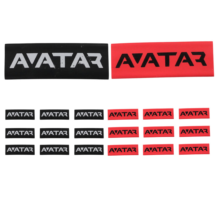 4 Gauge 3:1 Heat Shrink with Deaf Bonce/Avatar Black/Red 20 Pack