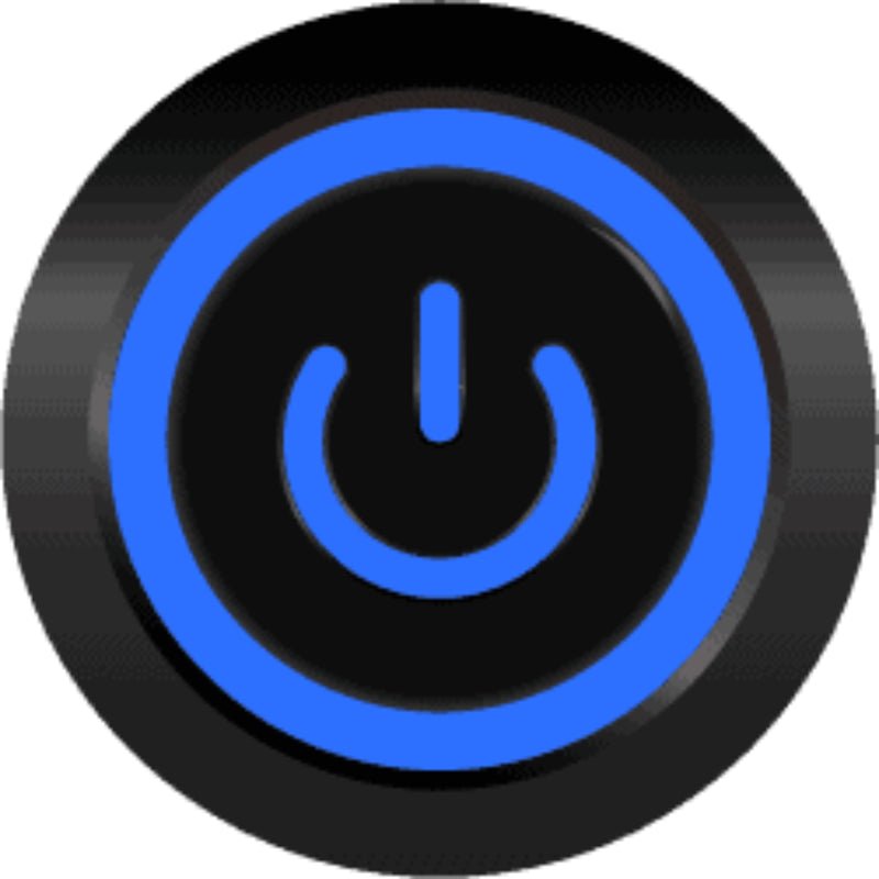 Sparked Innovations Universal Latching Power Symbol Pushbutton Switch w/LED SPDT