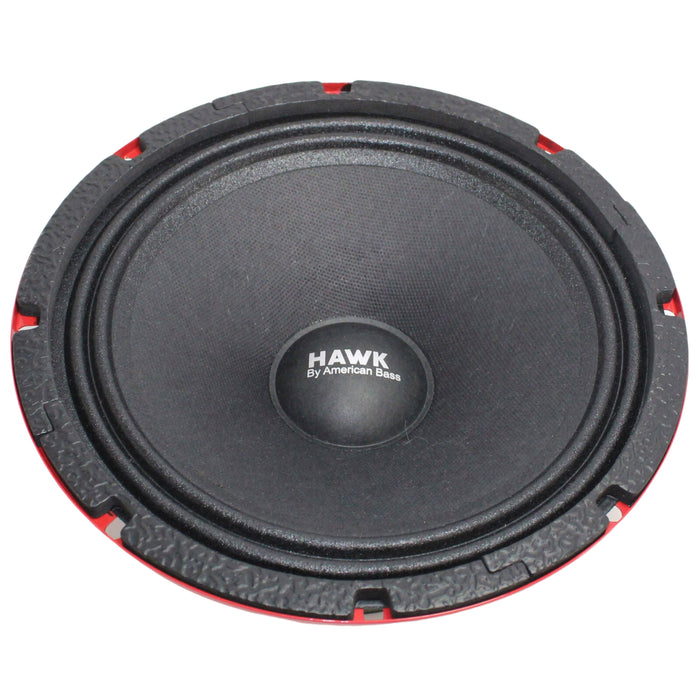 American Bass 8 Midrange Speaker 600 Watt 4 Ohm Pro Car Audio HAWK8