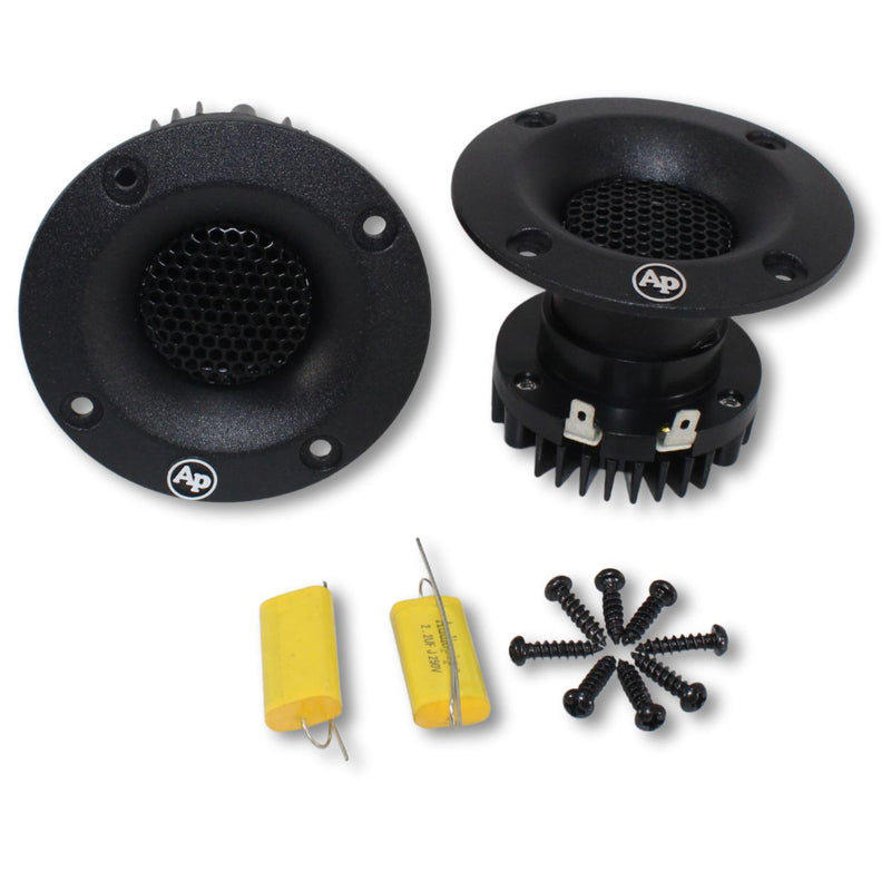 1" Voice 8 Ohm Coil 50 Watt RMS Neodymium Titanium Super Tweeter Pair ATQ-1225ND