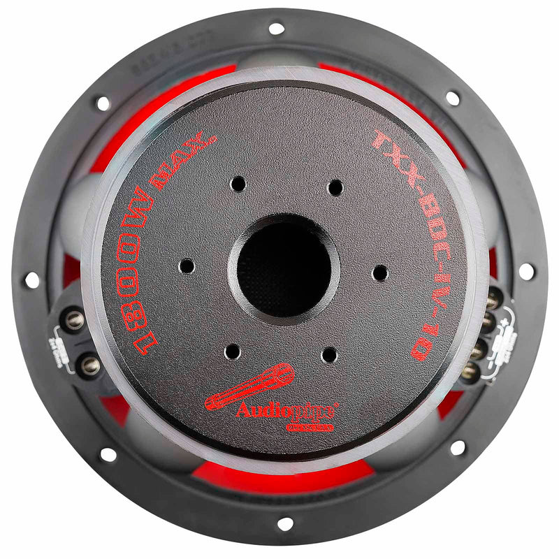 Audiopipe TXX-BDC 10" 900W RMS 2x4-Ohm DVC Quad Stack Composite Cone Subwoofer