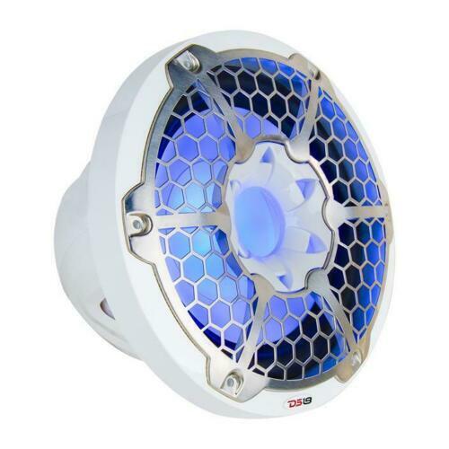 DS18 Hydro 10" White Marine Subwoofer Powersports 600W 4 Ohm RGB LED NXL10SUB