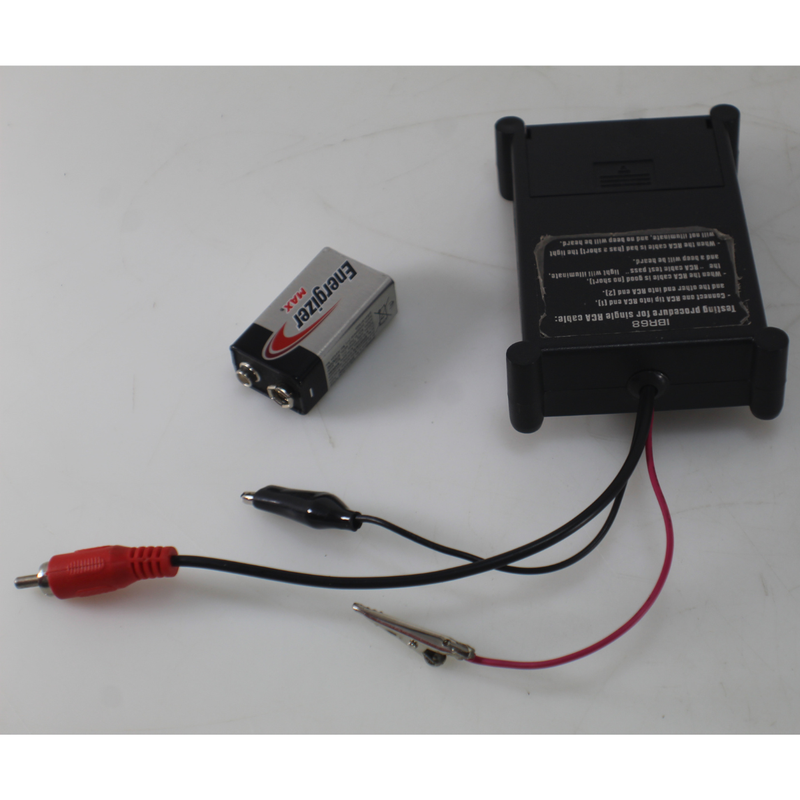 Install Bay RCA AIO 9V Cable Wire Tester Tone Generator Speaker Polarity / IBR68 OPEN BOX