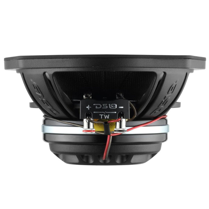 6x9" 250W RMS 4 Ohm Marine Hybrid Speakers Carbon Fiber DS18 NVY-69HDCFSL-N4