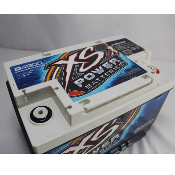 XS Power 12V 3000 W 74 AH AGM Car Audio Battery 3000 Amps BCI Group 48 OPEN BOX