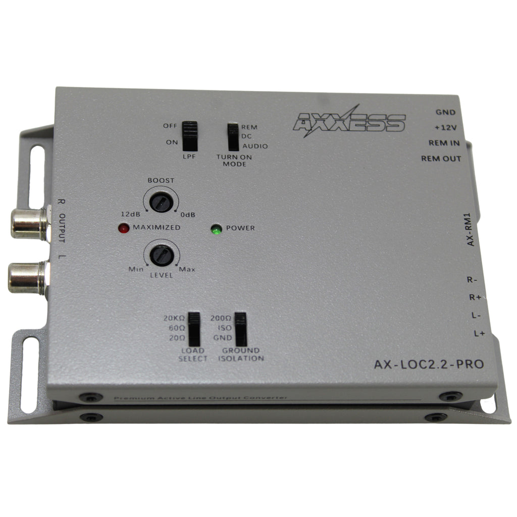 Axxess 2-Channel Active Line Output Converter with Bass Boost AX