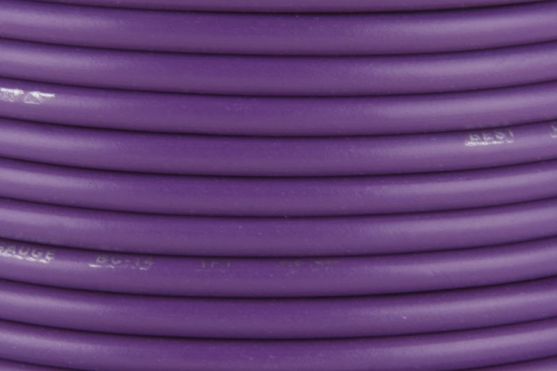 14 GA 100 FT Roll Purple Stranded CCA Primary Wire Lot Cut By The Foot
