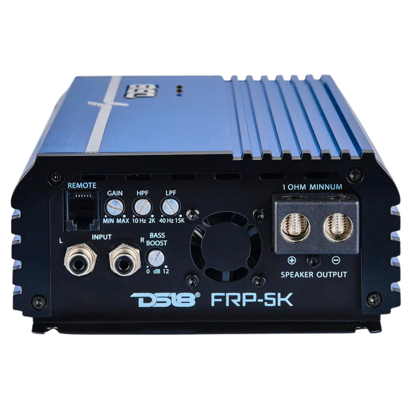 DS18 5000W 1-Ohm Full-Range Class-D Amplifiers FRP Monoblock Red/Blue/Titanium