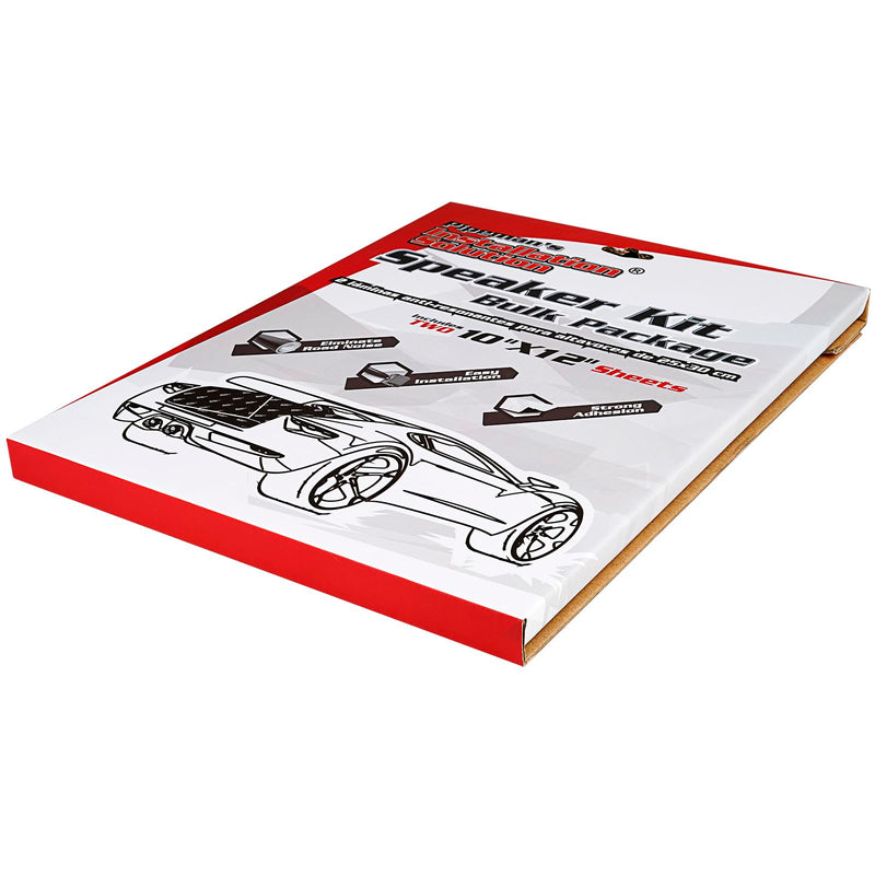 Pipeman's DS21012 10" x 12" Black Sound Deadener Door Speaker Kit 2 sheets