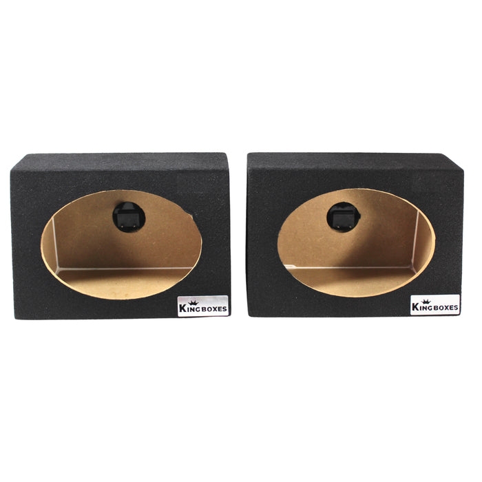 King Boxes 6x9" Universal Pair Carpet Car Speaker Enclosures KG-A69