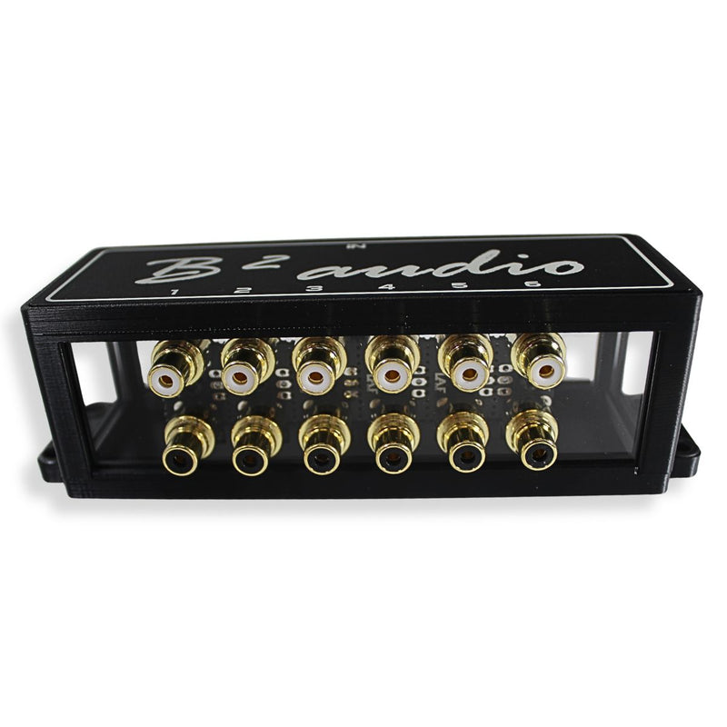 B2 Audio 1-to-6 Pair Cockbox RCA Splitter Distribution Block