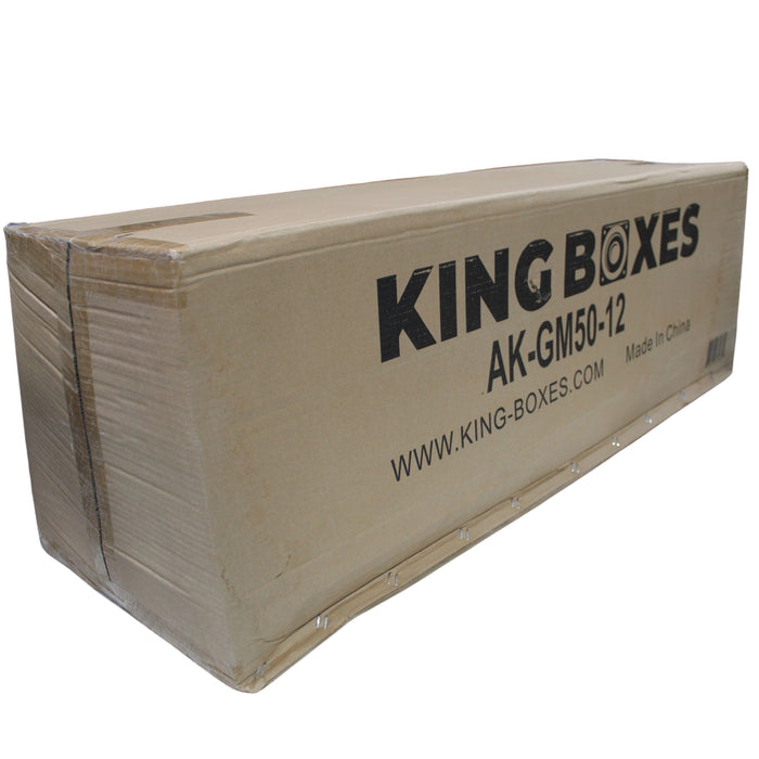 King Boxes 12" Dual Ported Downfire Sprayed Box for 07-Up Tahoe/Yukon AK-GM50-12