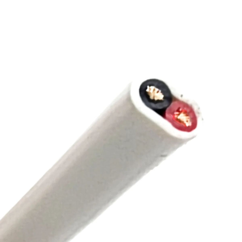 16 GA White PVC Jacket OFC Tin Copper Audiopipe Speaker Wire Lot Cut By The Foot