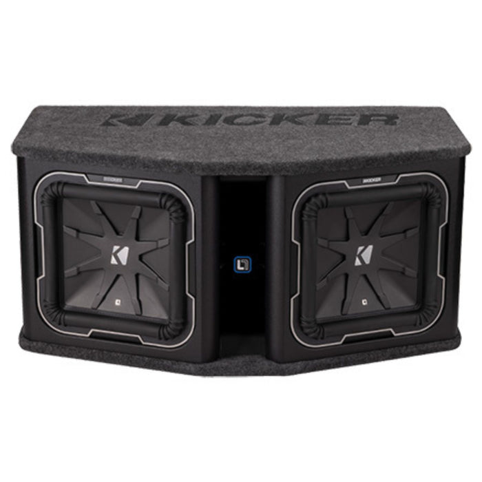 Kicker 1800 Watts 2 OHM Dual 12" Loaded Subwoofer Enclosure KI-41DL7122