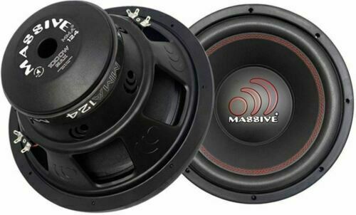 Massive Audio 12" 1000 Watt Subwoofer Dual 4 Ohm Voice Coil MMA124