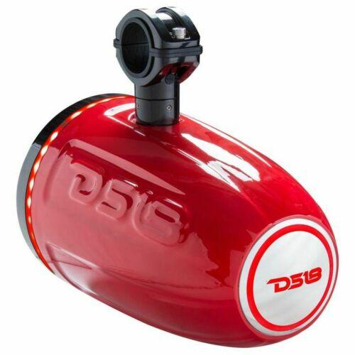 DS18 Pair of 8" Marine & Powersports RGB LED Tower 125W RMS Speakers NXL-X8TP/RD - Big Jeff Online Inc