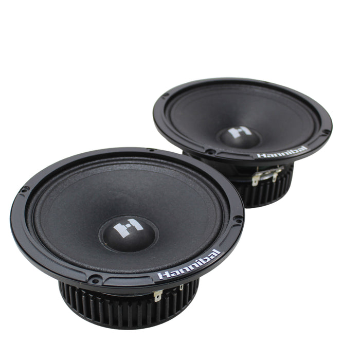 Deaf Bonce Hannibal Pair 6.5" Mid Range Speakers 200W Peak 4 Ohm HM-6S OPEN BOX