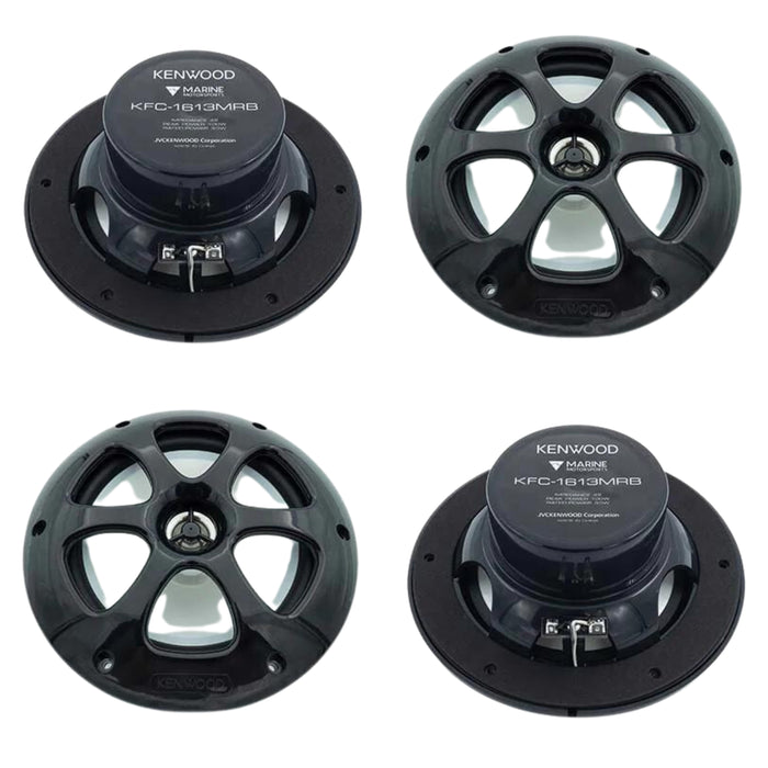 Kenwood Digital Media Receiver /w Bluetooth & (4) 6.5" Marine/Motorsports Speakers