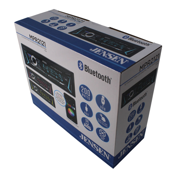 Jensen Mechless Receiver with Bluetooth and RGB Custom Colors  MPR2121