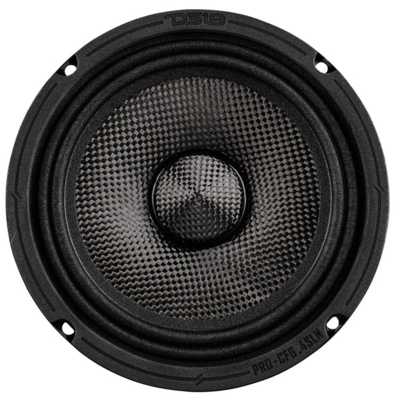 6.5" 150 Watts RMS 2 Ohm Shallow Neo Carbon Fiber Water Resistant Speaker DS18