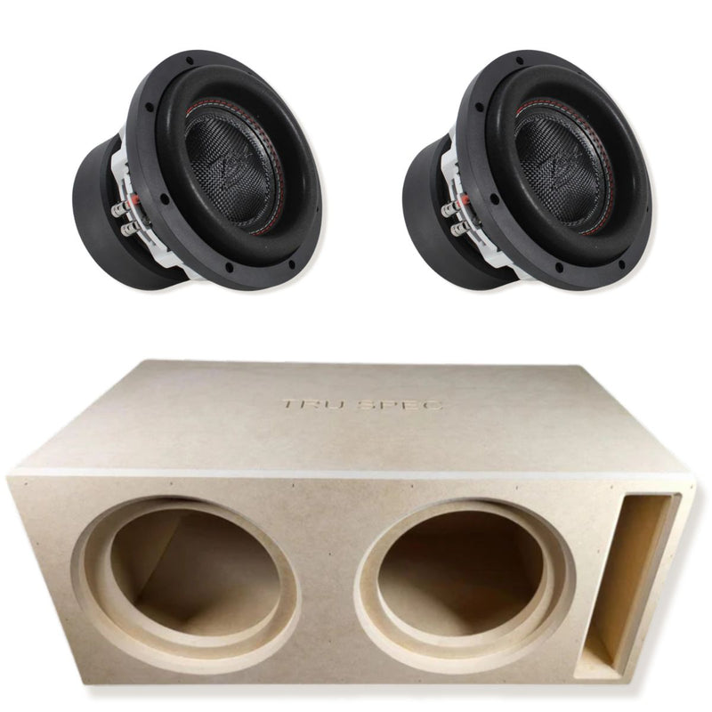 B2 Audio Dual 8" RAGE V3 Subwoofer Combo with Tru Spec Prefab Vented Enclosure