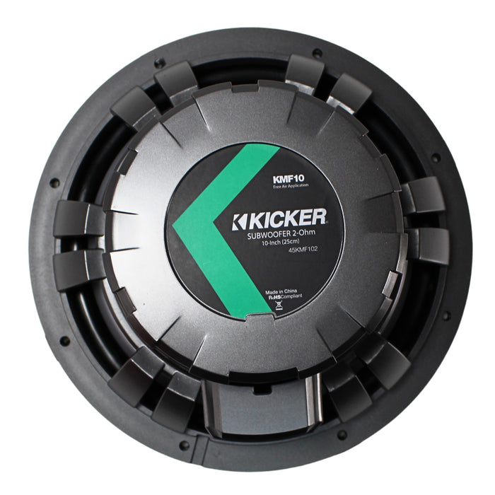 Kicker 10" Marine Grade Weather-Proof Freeair Subwoofer 2-Ohm 350W Peak 45KMF102