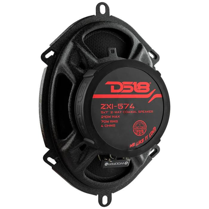 DS18 ELITE 5x7" 2-Way Coaxial Speakers 70W RMS 4 Ohm with Kevlar Cone ZXI-574