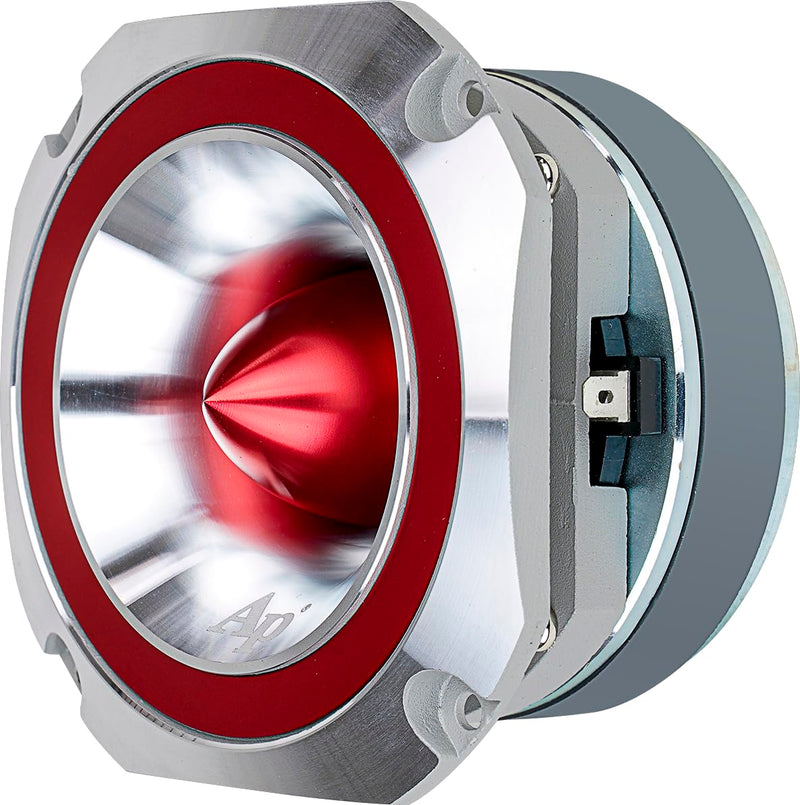 Audiopipe 4" Eye Candy Aluminum Tweeter Diamond Chrome Finish Red ATR-4053-RED