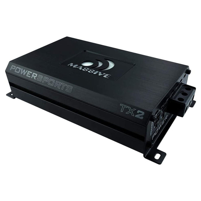 Massive Audio Trident TX2 2 Channel 480W Bluetooth Full Range Marine Amplifier