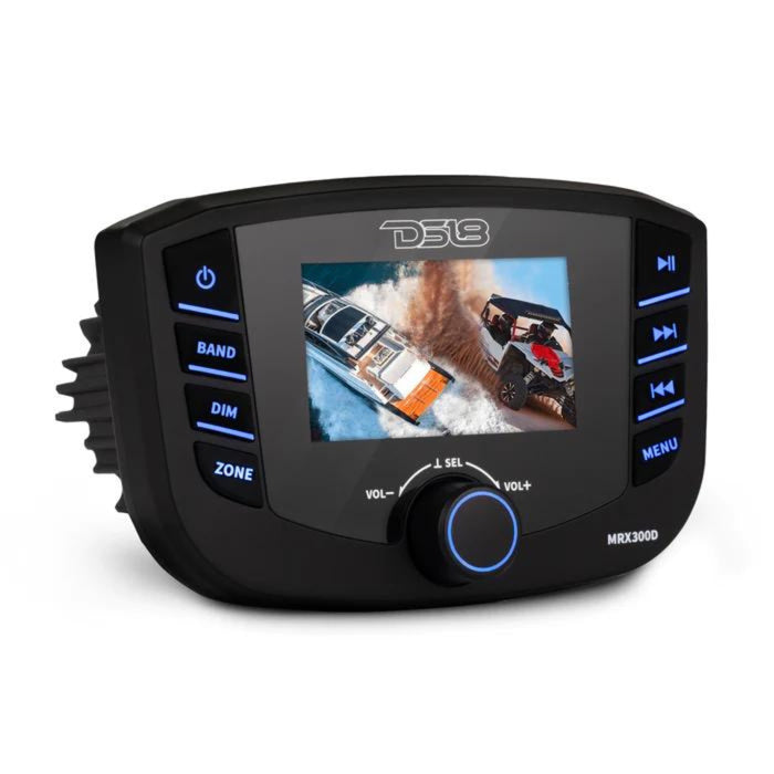 DS18 3" LCD Marine & Powersports 4 CH 25W RMS BT DAB+ Head Unit W/ Camera Input