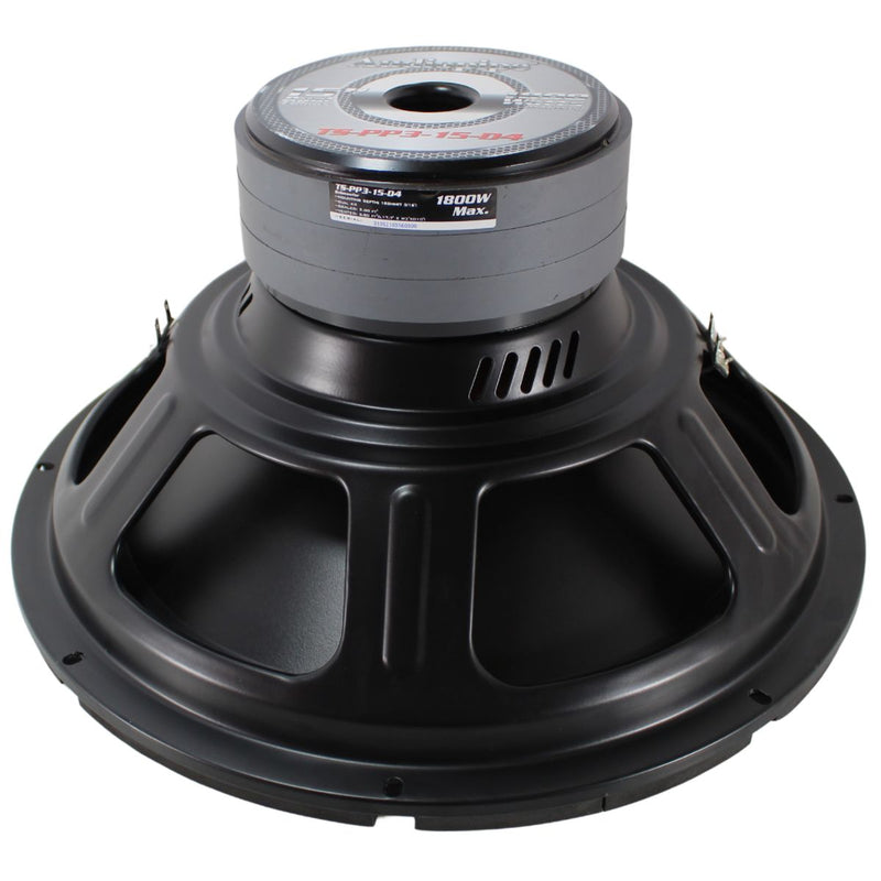 Audiopipe 15" 700W RMS Dual 4-Ohm Subwoofer & 800W Class D Monoblock Amplifier