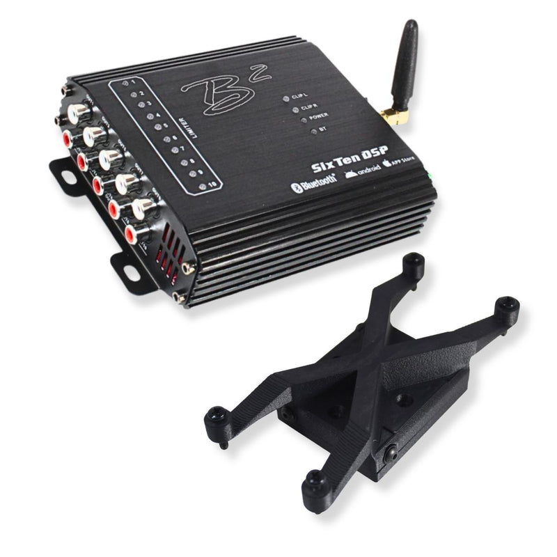 B2 Audio SixTen Black 10Ch Bluetooth DSP 4V 96kHz w Floating Mount Bracket