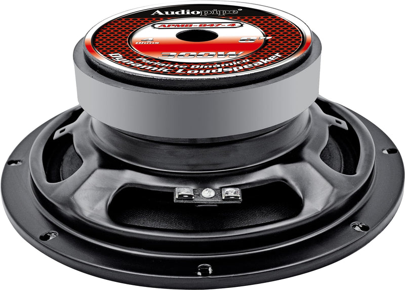 Audiopipe 8" 4-Ohm 150 Watt RMS Car Audio Mid-Range Loudspeaker APMB-847-4