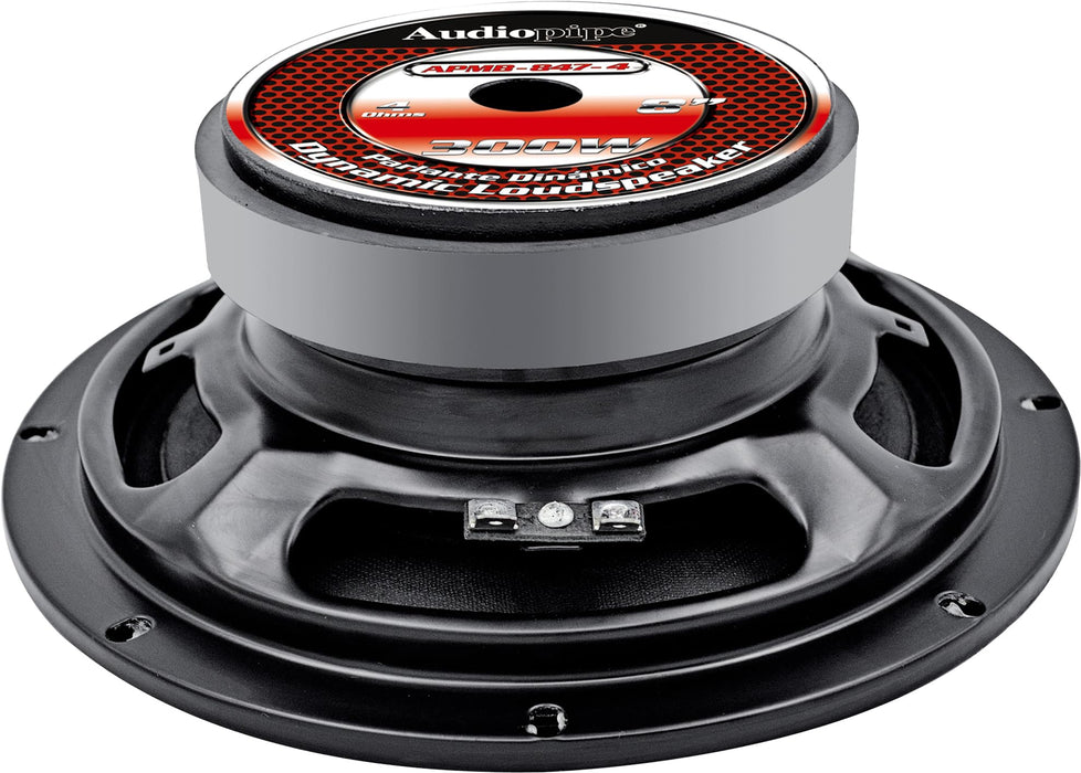 Audiopipe 8" 4-Ohm 150 Watt RMS Car Audio Mid-Range Loudspeaker APMB-847-4