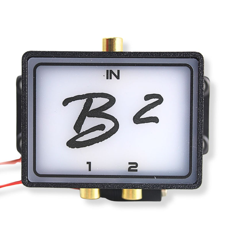 B2 Audio Cockbox 1-to-2 Pair RCA Splitter Distribution Block w/ RGB LED Lights