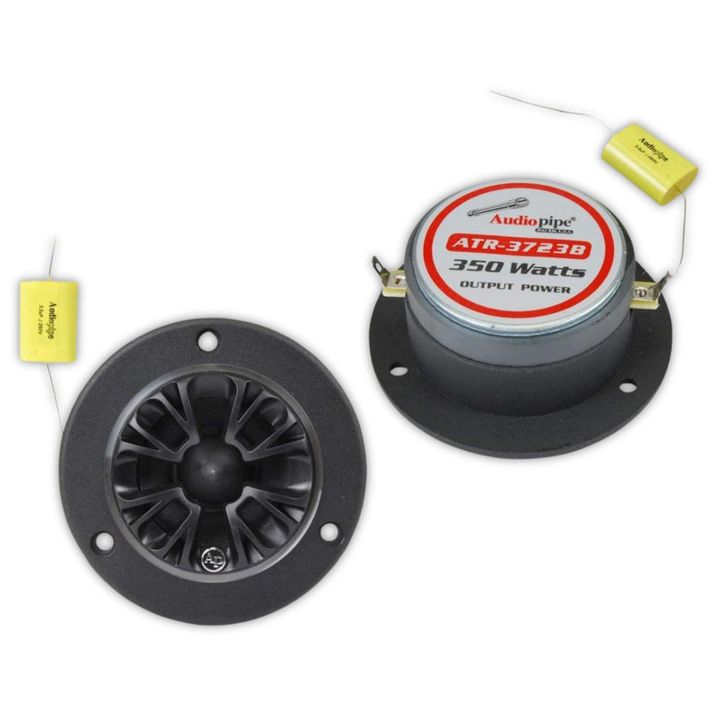 Audiopipe 1" Titanium Bullet Super Tweeters 350W 4 Ohm W/ 3.75" Aluminum Horn