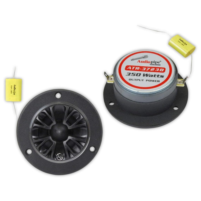 Audiopipe 1" Titanium Bullet Super Tweeters 350W 4 Ohm W/ 3.75" Aluminum Horn